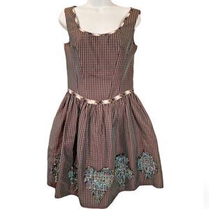 Georges Levesque Pour Scandale silk fit and flare sleeveless dress size S